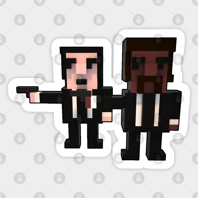 Pixel Pulp Fiction Sticker by dankdesigns